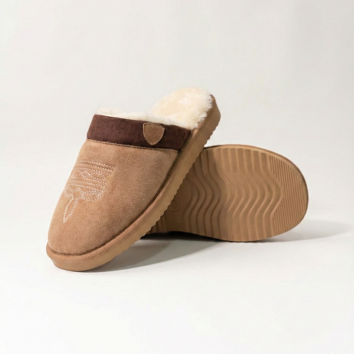 Women's Suede Cowboy Slippers