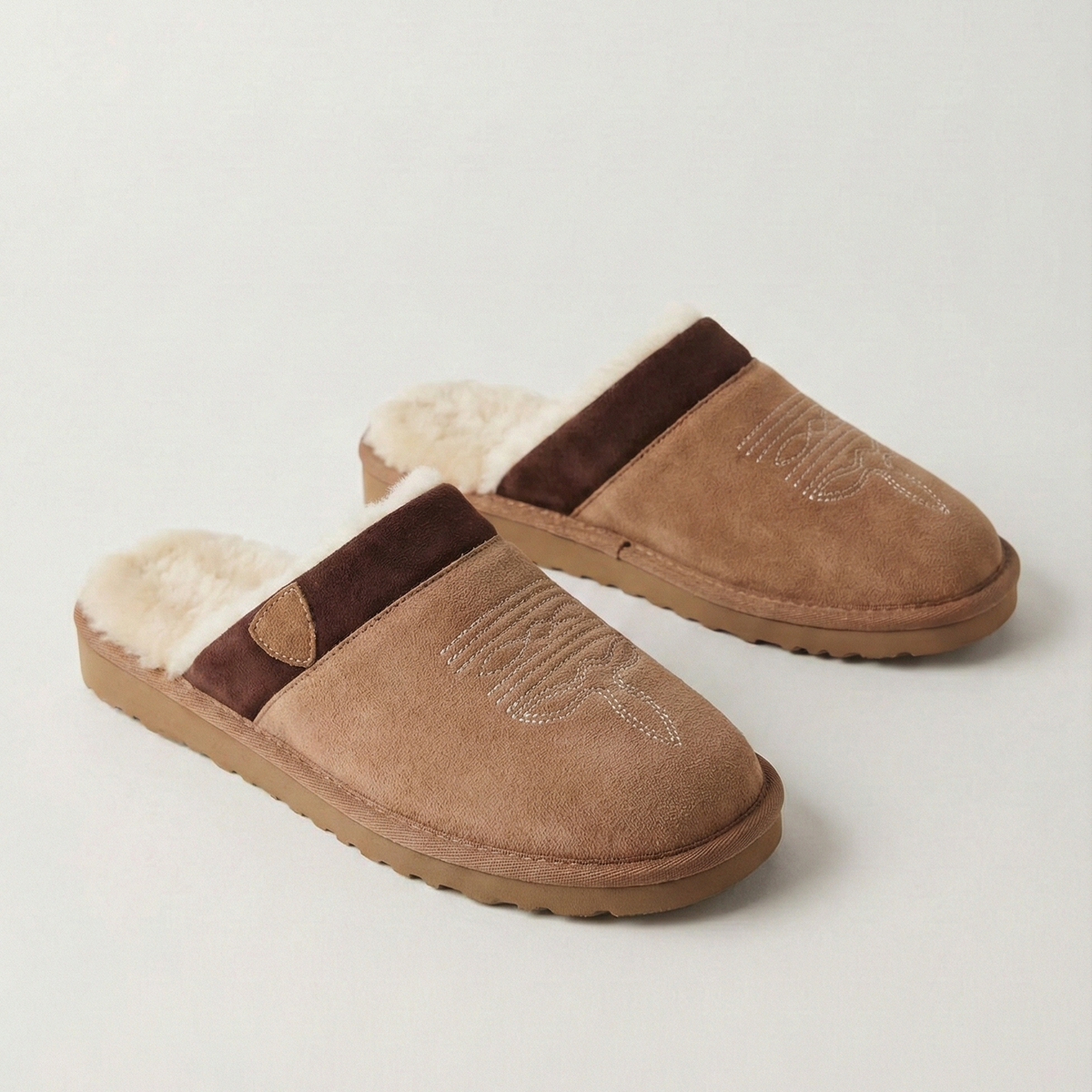 Women's Suede Cowboy Slippers