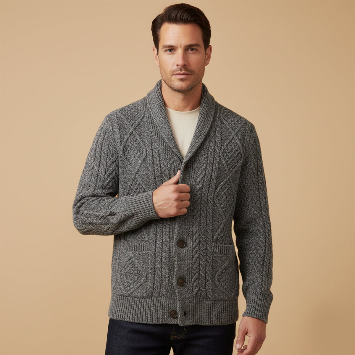 Manchester Kaschmirstrickjacke