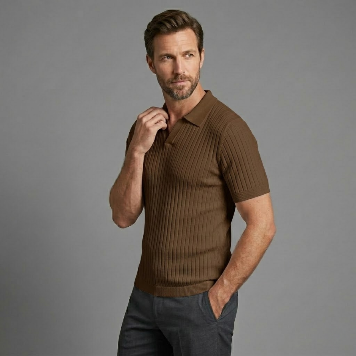 Merrifield Strickpoloshirt