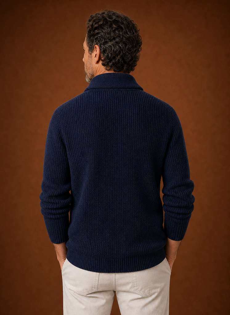 Men's Shawl Collar Cardigan - Knit Cardigan | Areleon