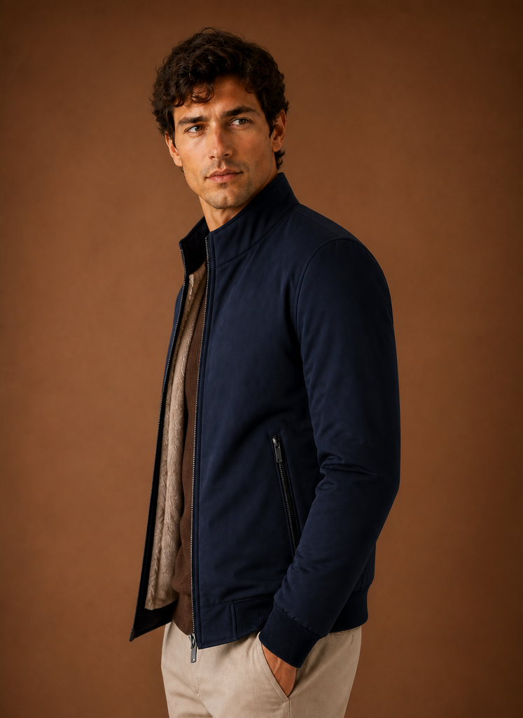 Men’s Lightweight Fleece Bomber Jacket | Areleon