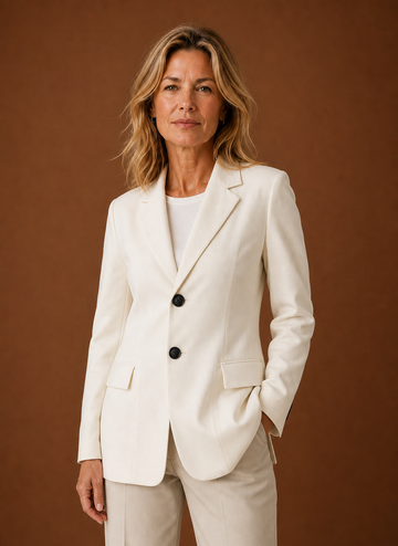 Women's Blazer - Tailored Longline Office Jacket | Areleon