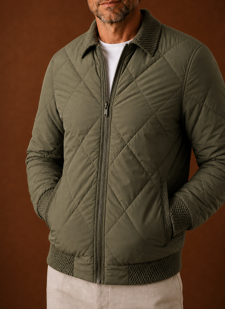 Men's Bomber Jacket - Zip-Up Casual Jacket | Areleon