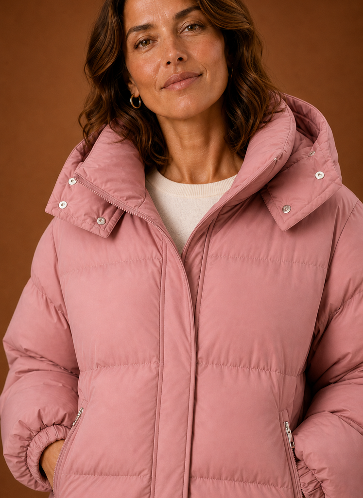 Women's Warm Puffer Jacket - Oversized Winter Coat | Areleon