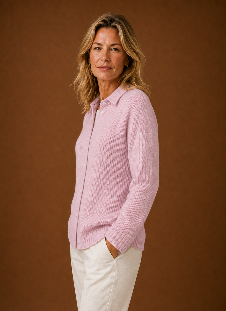 Women's Knit Cardigan - Button-Front Sweater | Areleon