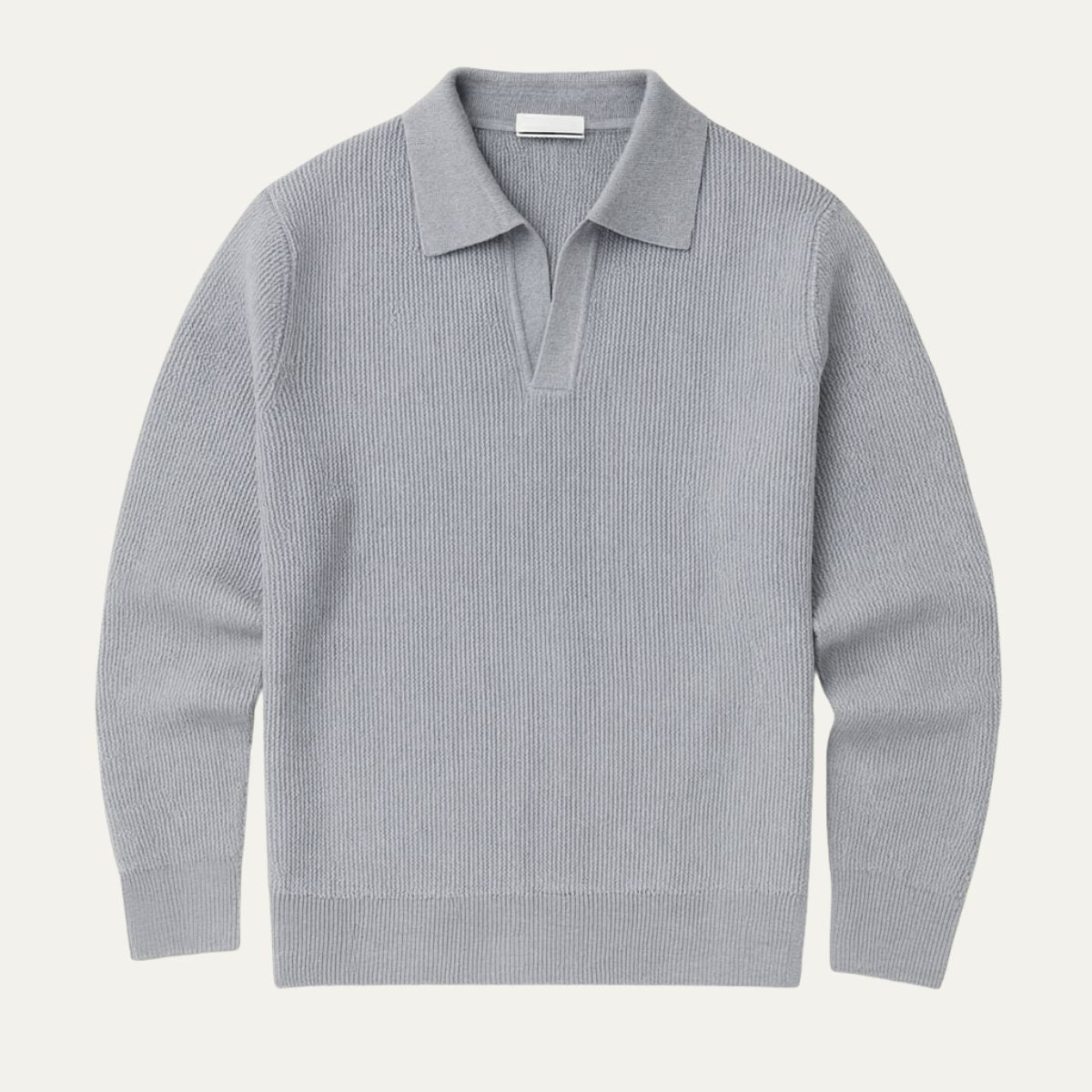 Portofino Knitted Strickpolo Langarm