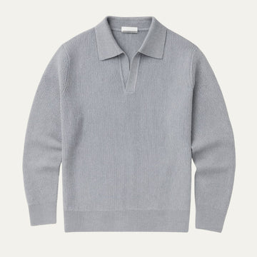 Portofino Knitted Strickpolo Langarm