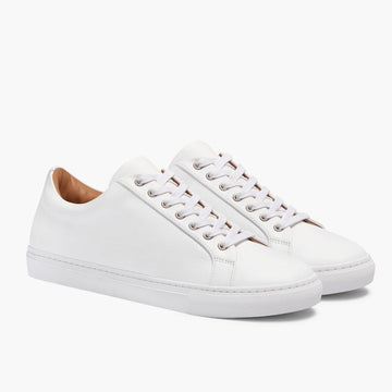 Men's Genuine Leather Low-Top Trainers
