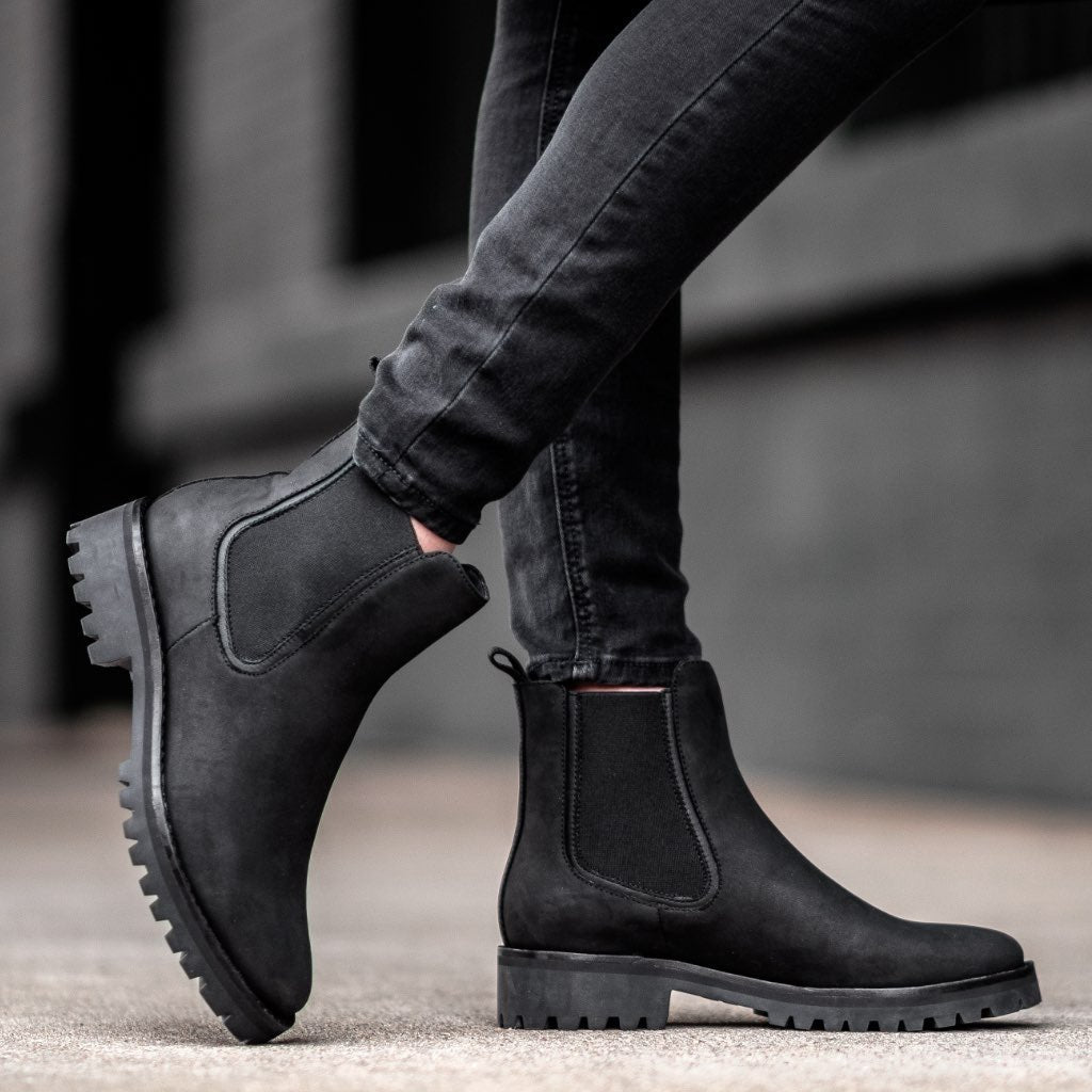 Women's Durable Leather Chelsea Boots