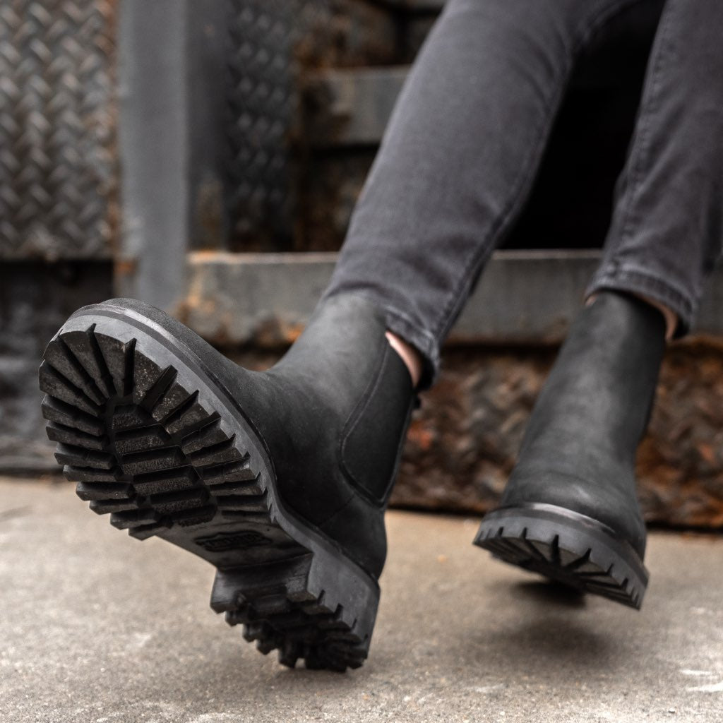 Women's Durable Leather Chelsea Boots