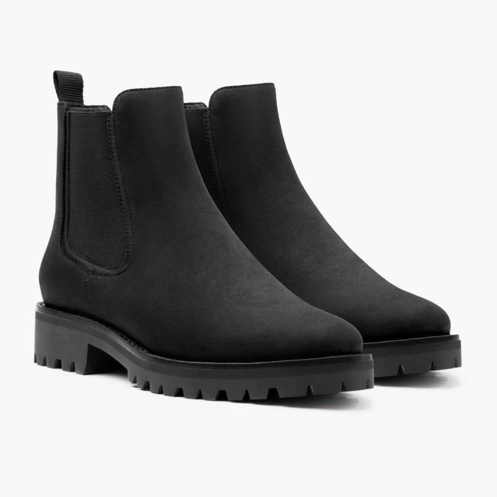 Women's Durable Leather Chelsea Boots