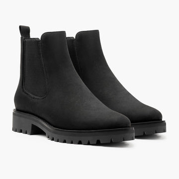 Women's Durable Leather Chelsea Boots