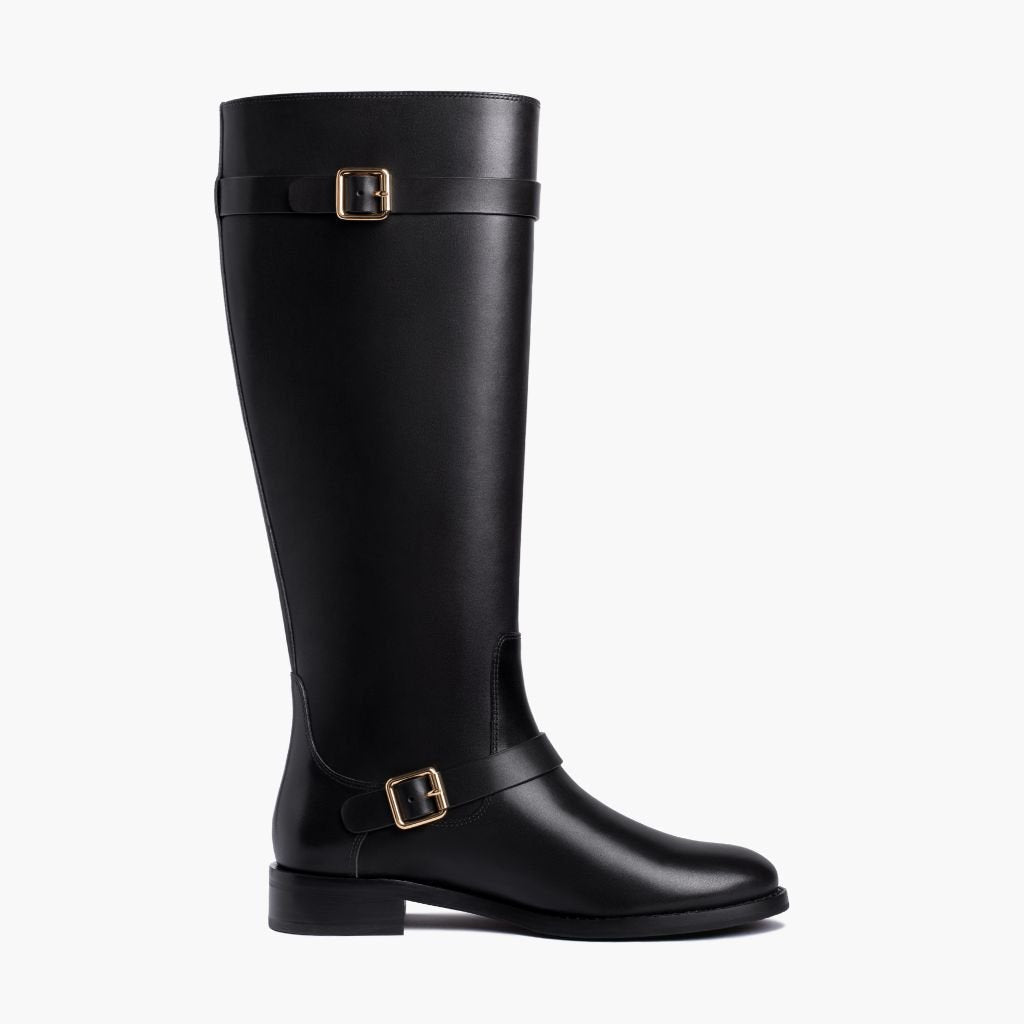 Women's Wide Calf Knee High Leather Boots