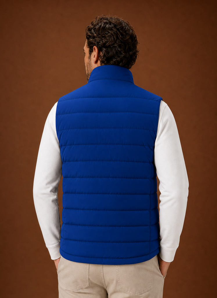 Men's Puffer Vest - Quilted Stand Collar Sleeveless Jacket | Areleon