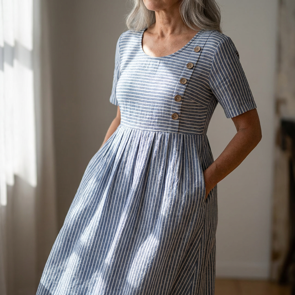 Striped Midi Dress