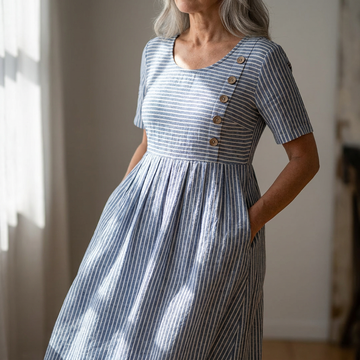 Striped Midi Dress