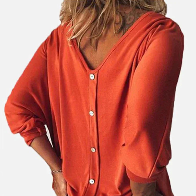 Draped V-Neck Top