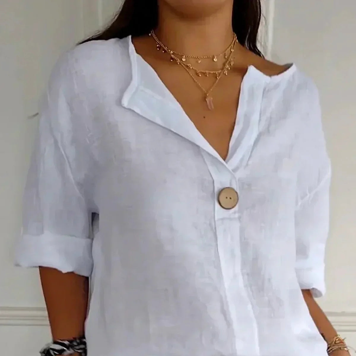 Relaxed Button Blouse
