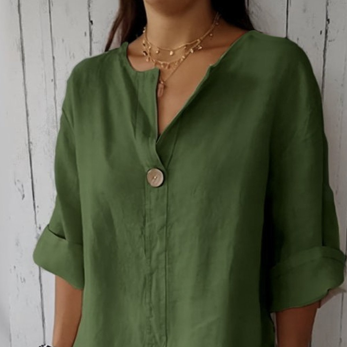 Relaxed Button Blouse