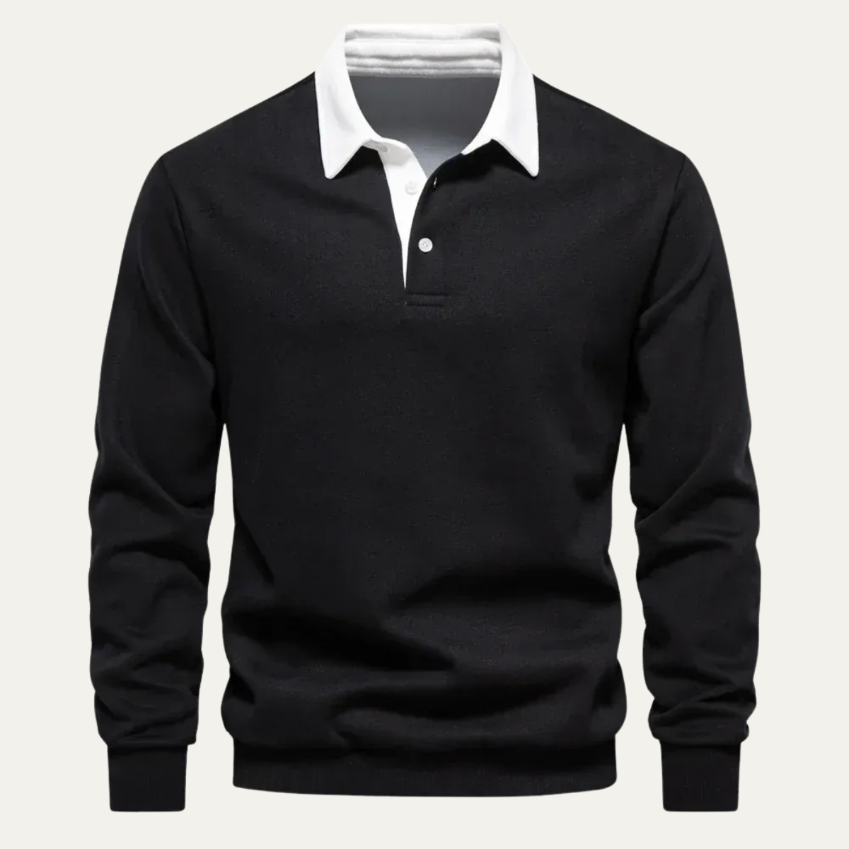 Strickpoloshirt Langarm
