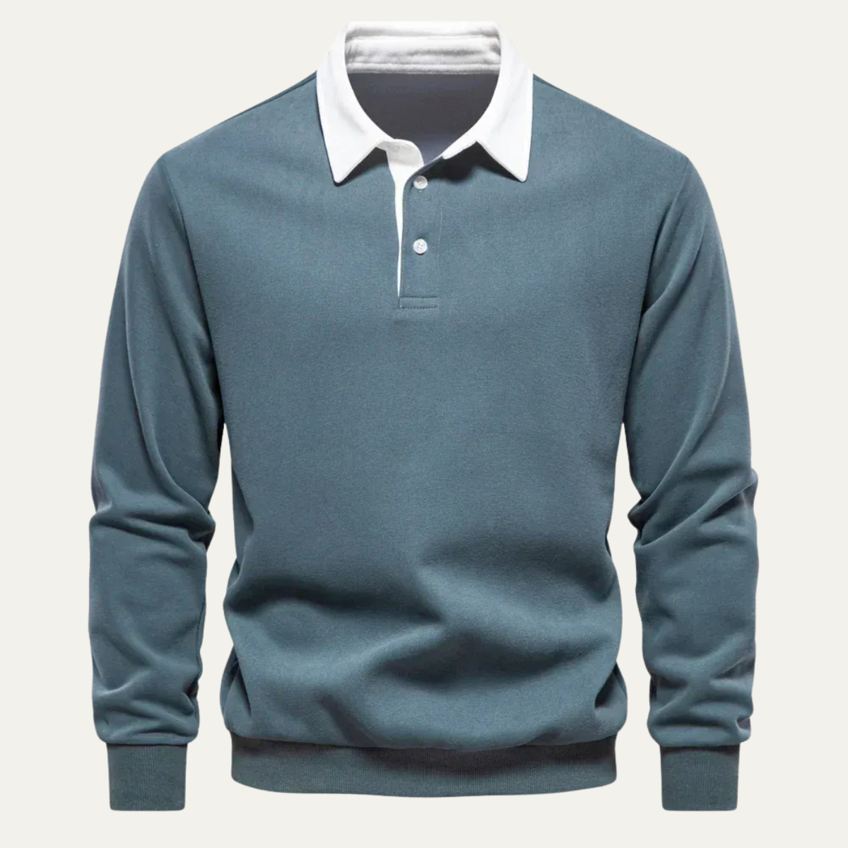 Strickpoloshirt Langarm