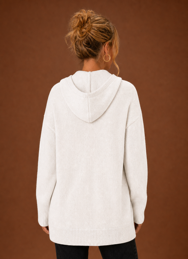 Women's Knit Cardigan - Oversized Button-Front Sweater | Areleon