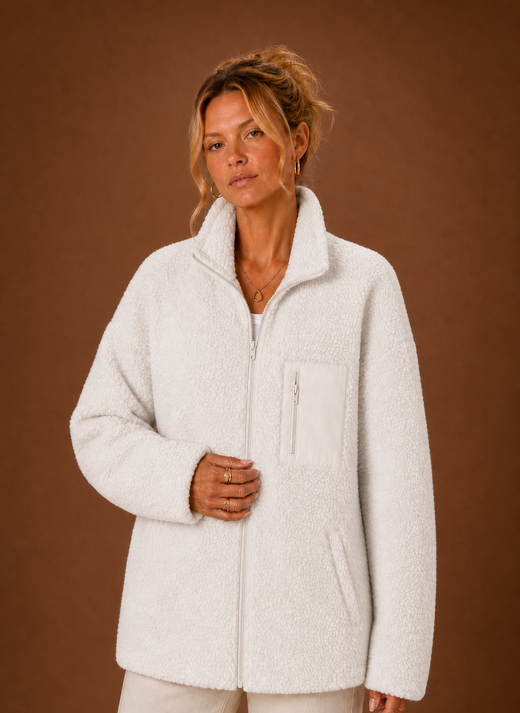 Women's Sherpa Zip-Up Jacket | Areleon