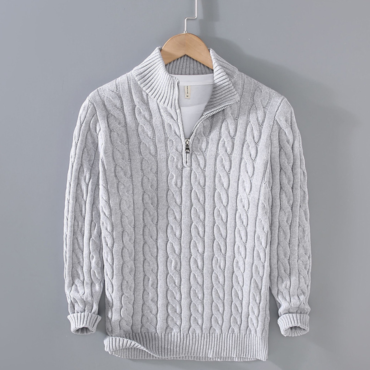 Woodhall Strick-Half-Zip-Pullover