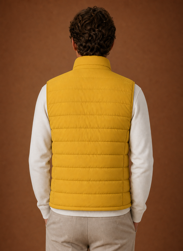 Men's Puffer Vest - Lightweight Quilted Winter Gilet | Areleon